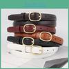 Style Ladies Vintage Jeans Belt Pu Material With Metal Pin Buckle For Use Daily