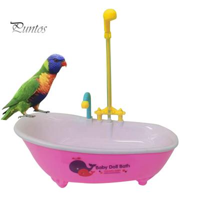 Banheira para papagaios, banheira automática para pássaros de estimação, chuveiro elétrico para pássaros, fonte de banho, caixa de chuveiro para papagaios pequenos e médios, calopsitas, periquitos, conures