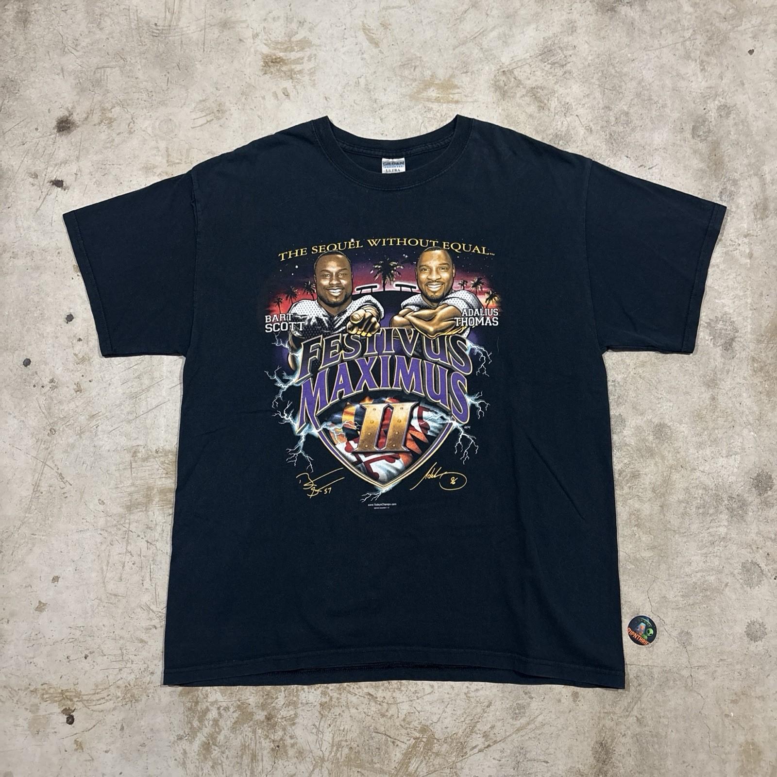 Винтажная футболка с карикатурой Baltimore Ravens Festivus Maximus 06’ NFL Размер XL Унисекс S
