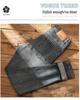 Autumn 2025 Slim Fit Men's Retro Nostalgic Jeans - Mid-High Waist, Straight Leg, Trendy Style