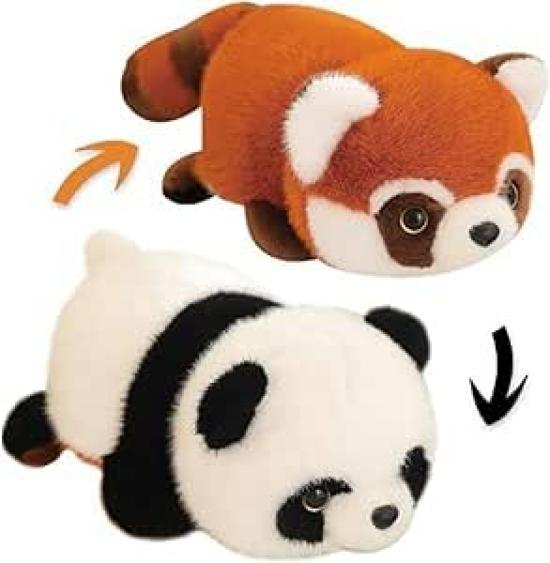 

New Cute Transforming Plush Birthday Gift [2025 Model] Double-Sided Toy, Large, (RABBIT-ELLEPHANT) (ORANGE-WHITE)