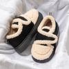 Winter Warm Snow Boots Fur Design Women Short Boots Non-slip Light Comfortable Men Home Slippers Women Shoes Women Boots