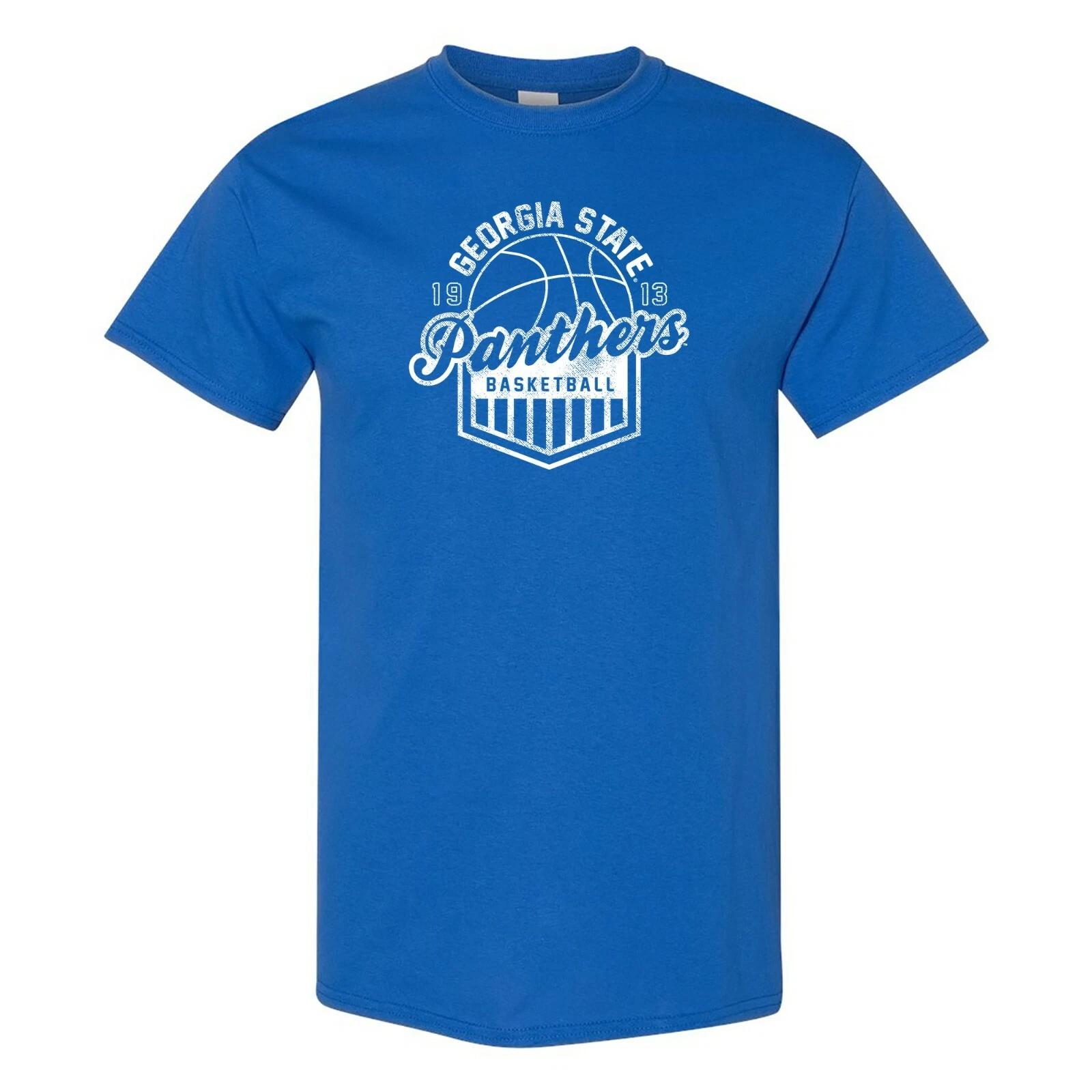 Georgia State University Panthers Vintage Basketball Shield T-Shirt S