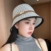 Breathable Sunshade Bucket Hat Women's Summer Temperament Bucket Hat Contrasting Colors Fashionable Foldable Sunscreen Basin Hat