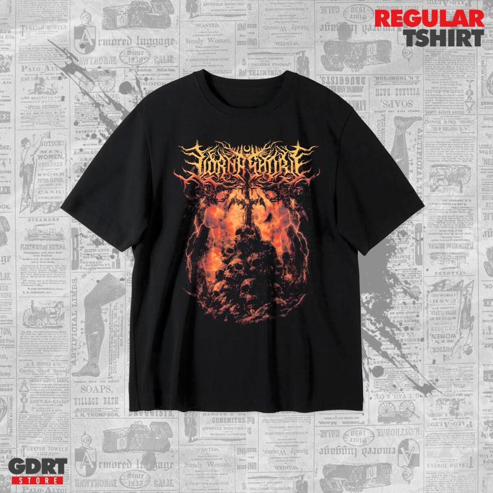 Lorna Shore T shirt - Bone Kingdom Albums - Unisex Heavy Shirt S