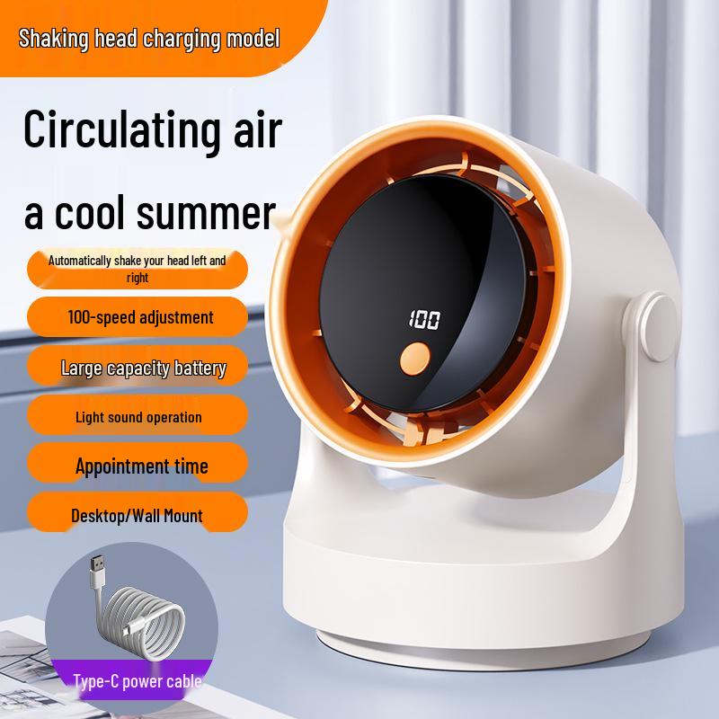 USB Rechargeable High-Speed Desktop Fan for Home & Office