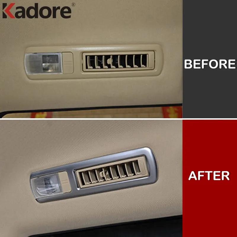 Car Rear Roof Reading Light Lamp Cover Trim For Toyota Highlander 2014 2015 2016 2017 2018  ABS Matte Interior Accessories