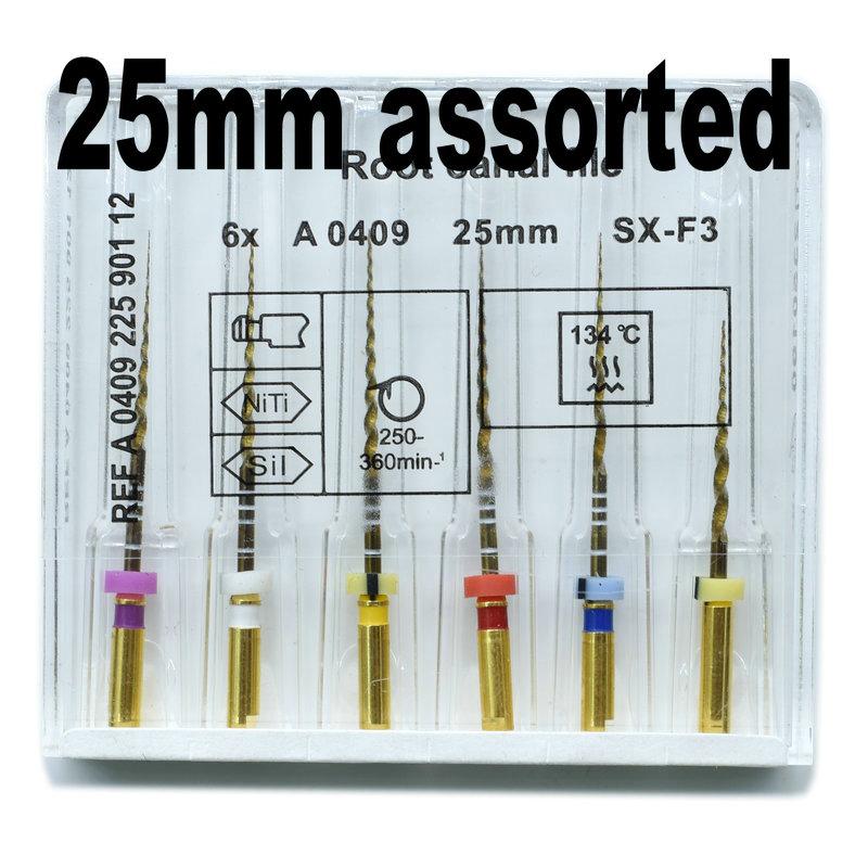 Instrument dentaire Super fichiers fichiers en or moteur universel utiliser des fichiers rotatifs canal radiculaire dondontique doré outil de dentiste NITI