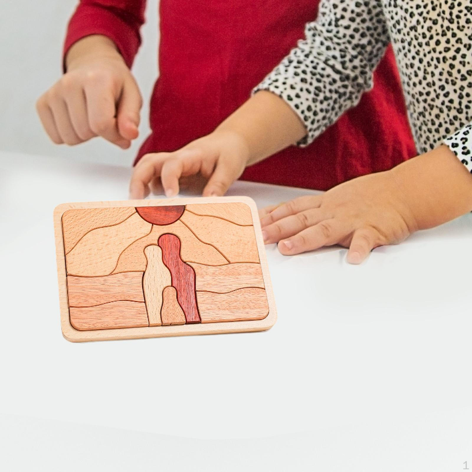 

3D мультяшные пазлы развивающие игрушки для развития познавательных способностей восприятие цвета мелкая моторика большой Sunset