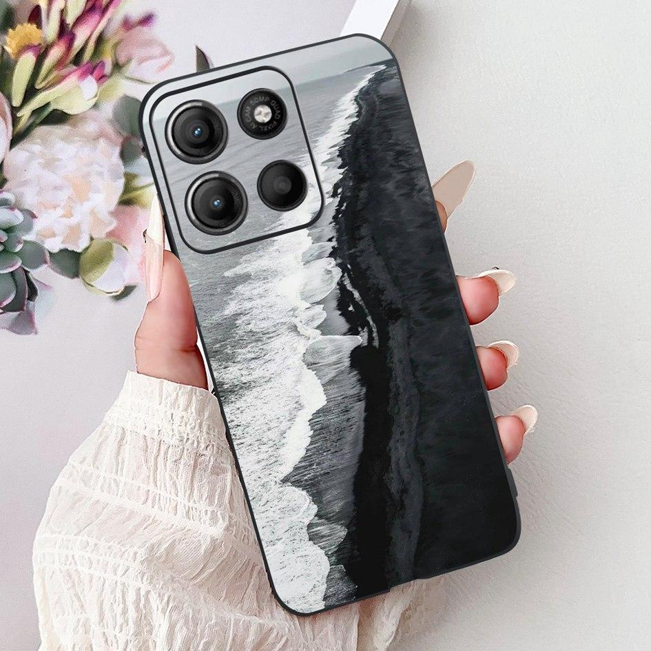 Silicone Case For Motorola Moto G15 G75 2024 Cover Cute Panda Lion Shockproof TPU Phone Cases For MotoG15 MotoG75 G 75 G 15 Etui