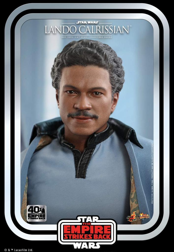 Hot Toys Movie Masterpiece Star Wars Episode 5: The Empire Strikes Back Lando Calrissian (40th Anniversary Edition) 16 Scale Figure Blue