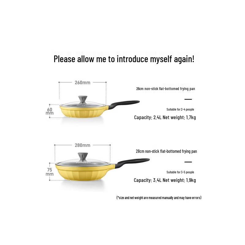Beiding Pleated Moon Porcelain 26cm Non-Stick Frying Pan