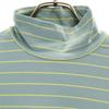 PEARLY GATES Border Pattern golf Long sleeve High neck T-shirt 2 Ron T Women Used