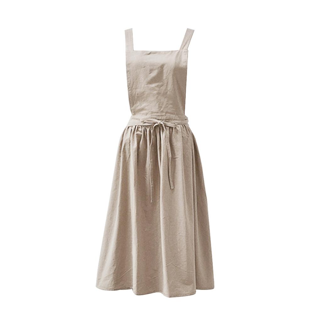 

Простой флористический фартук в скандинавском стиле, хлопковый лен, садовый, кофейный, кухонный фартук для приготовления пищи, выпечки, ресторанный фартук, сарафан