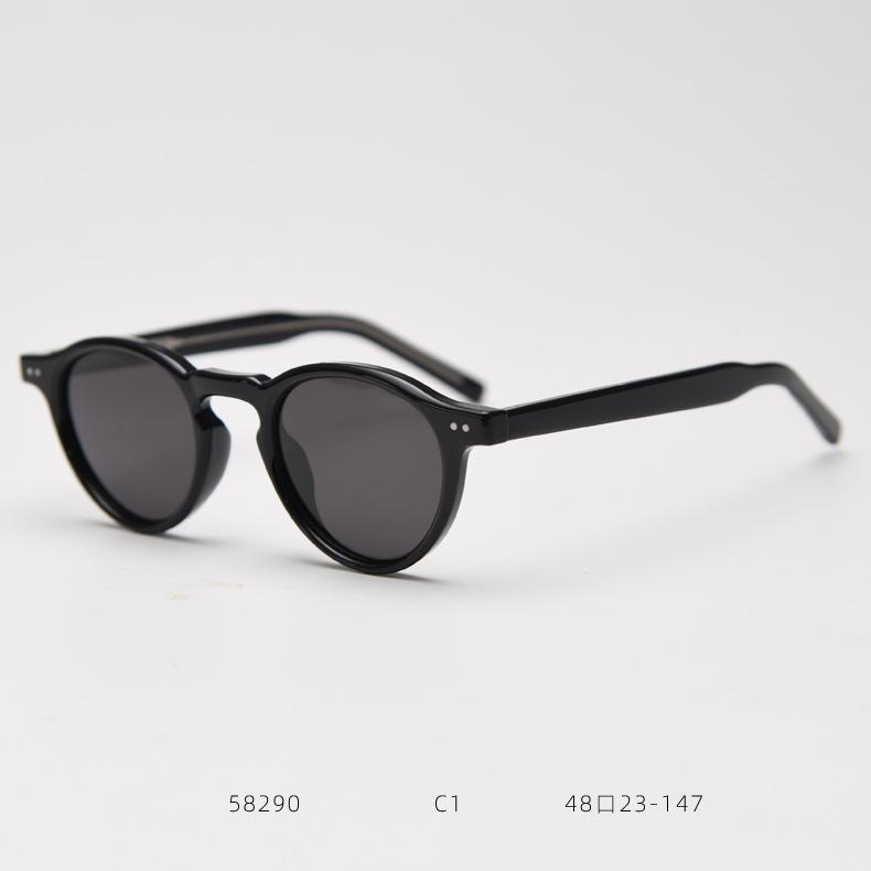 

Korean Style Retro Round Frame Polarized Sunglasses - Unisex Fashionable Influencer Eyewear.