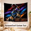 Custom Name Text Tapestry,Teenage Mutant Ninja Turtles Boho Wall Hanging, Decorative Backdrop Tapestry For Room