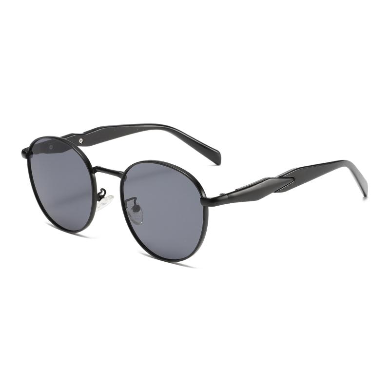 Vintage Round Sunglasses Men New Fashion Classic Metal Rim Sun Glasses Retro Trendy Luxury Brand Design Outdoor Shades
