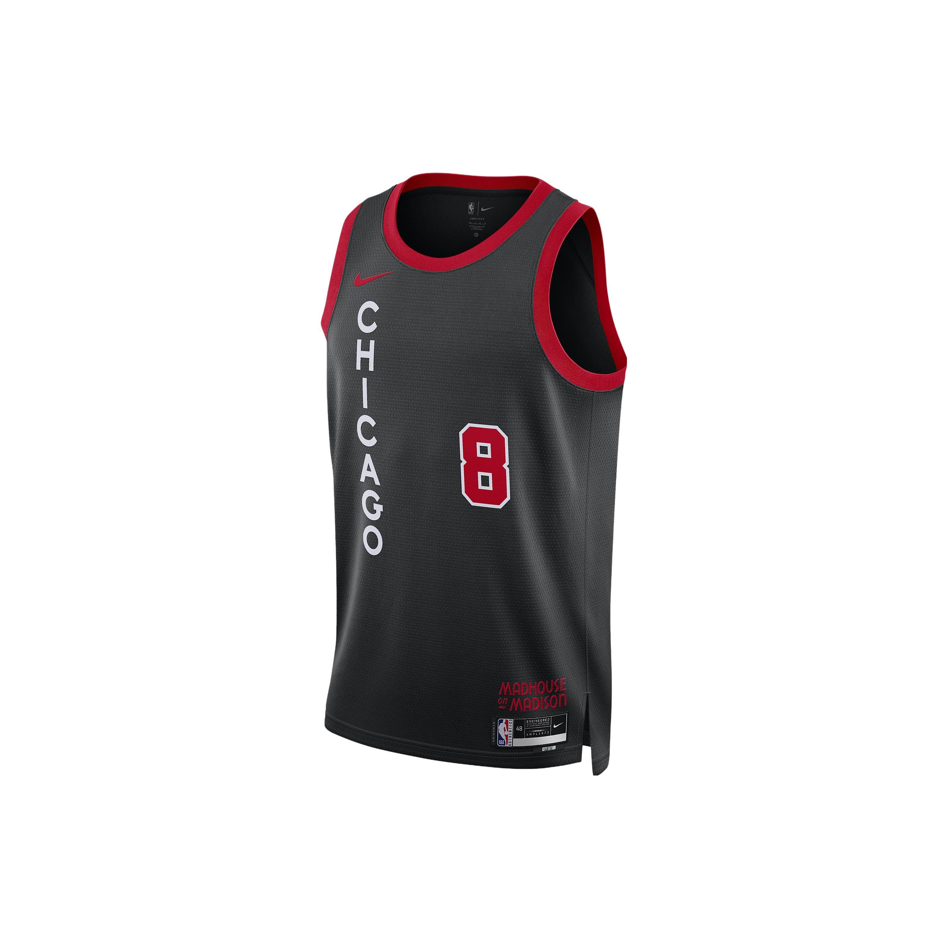 

Новая мужская майка Nike Zach Lavine Chicago Bulls City Edition 2023/24 Nike Dri FIT Nba Swingman DX8497-010 M
