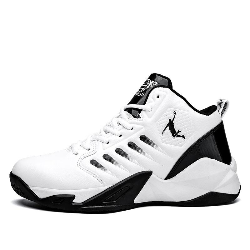 Basketball Shoes High Top Non-slip Aj Student Leather Sports Shoes Casual Sneakers