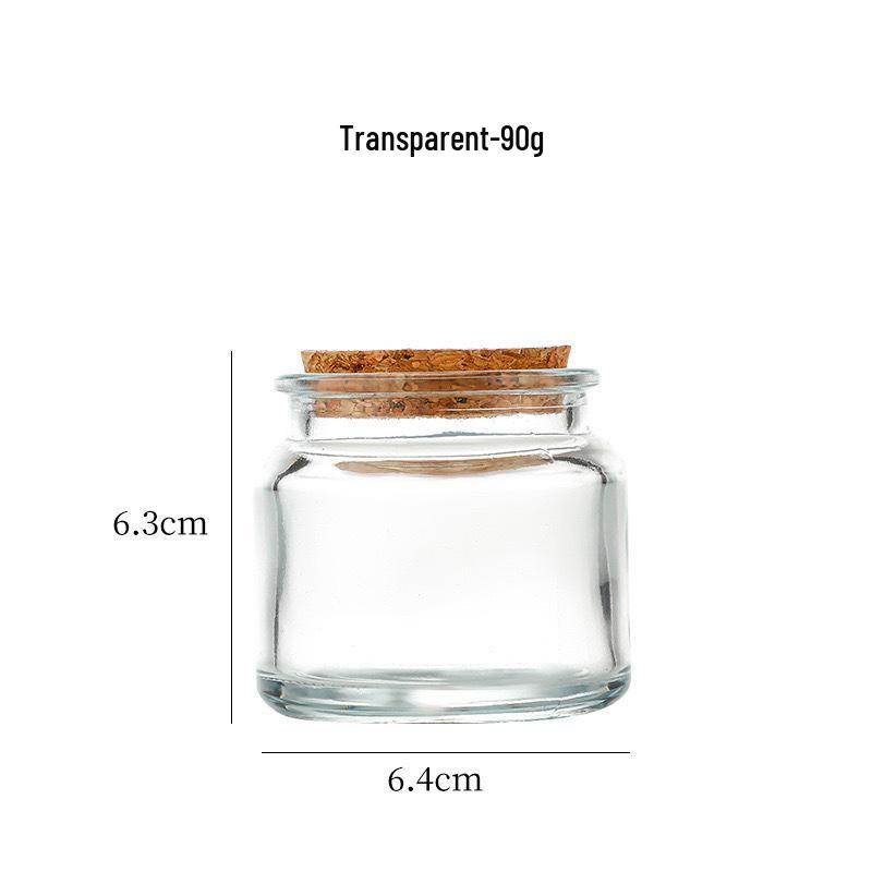 Creative Mini Glass Aroma Candle Holder with Wood Stopper