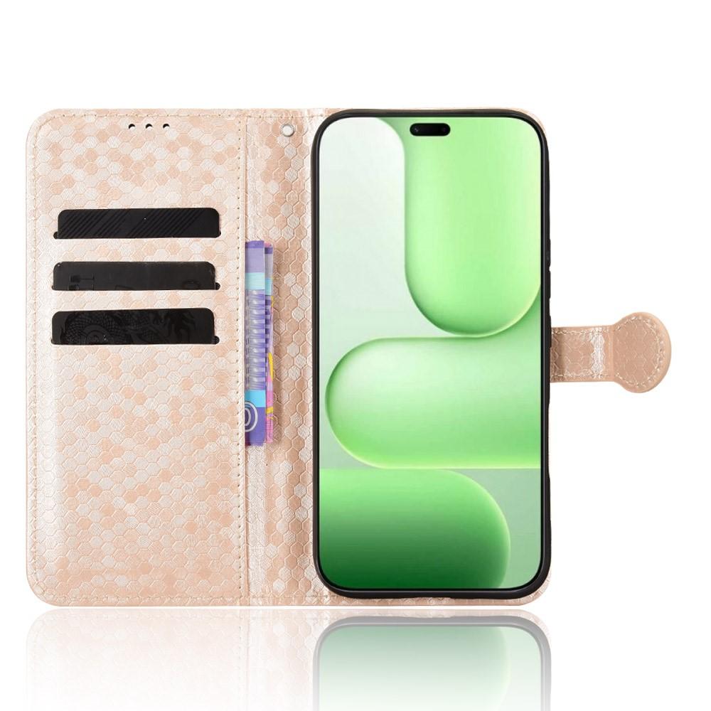 Wallet Case for 600 Lite 5G - Leather/PU, Rose Gold, With Lanyard