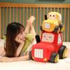 Cartoon Traktor Plüschtiere Schönes Simulationsauto Plüschpuppen Gefülltes Weiches Cartoon Traktor Kissen Kreatives Geburtstagsgeschenk für Jungen
