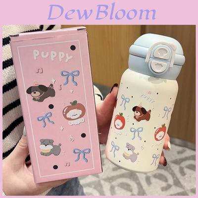 Cute Cartoon Stainless Steel Travel Mug With Lockable Lid For Office Use