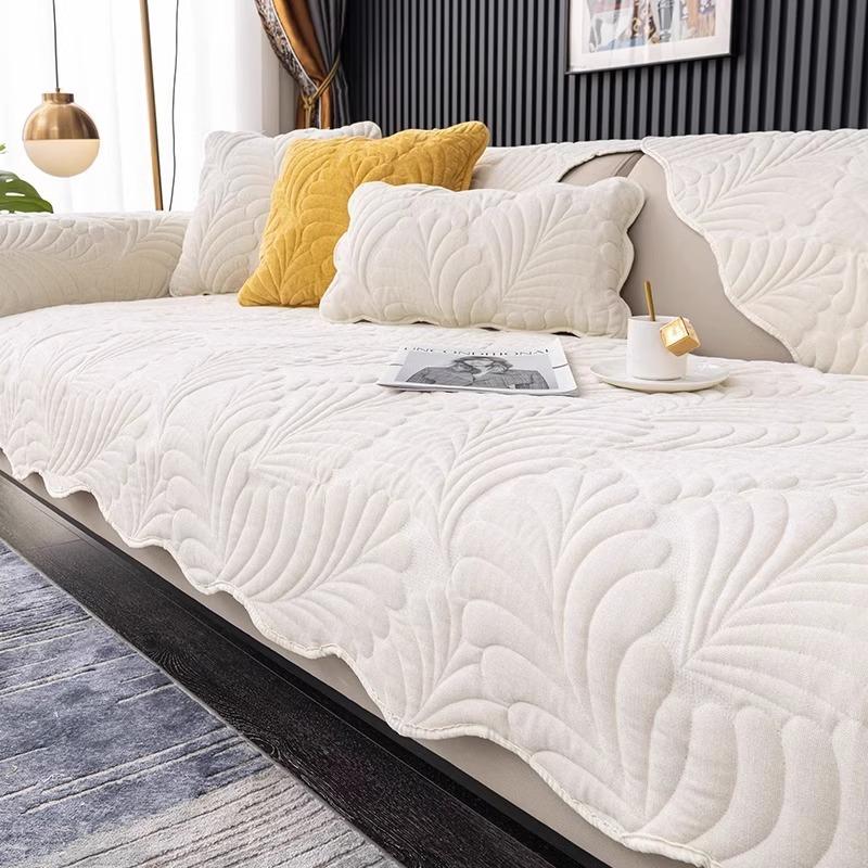 

Chenier sofa cushion is universal in all seasons, non-slip leather sofa cover is all-inclusive, high-end seat cushion cover 2025 new model 70X70cm