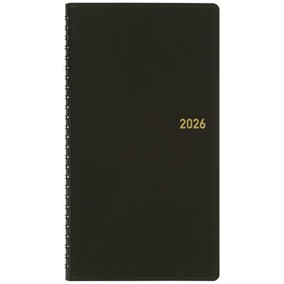 Maruman 2026 Weekly Planner Vertical Medium 2/3 Black 582-26