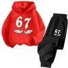 Children's Cartoon Print Sportswear Set: Hoodie & Casual Fashion Trend