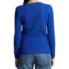 Polo Ralph Lauren Solid Color Embroidered Pony Knit Sweater Women Sweater Blue 580009088