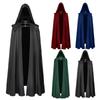 Floor Length Halloween Cosplays Costume Cape Wizard Witch Mantle Outfit Fancy Dress Up Gown Party Dress Cloak for Adults