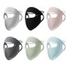 Sunscreen Face Guard Lightweight Ice Silk Fabric Cool Breathable 360 Degree Sun Protection Riding Face Guard