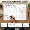 18-Month Wall Calendar English Version YO Binding Small Size Desk Or Wall Mount Planner