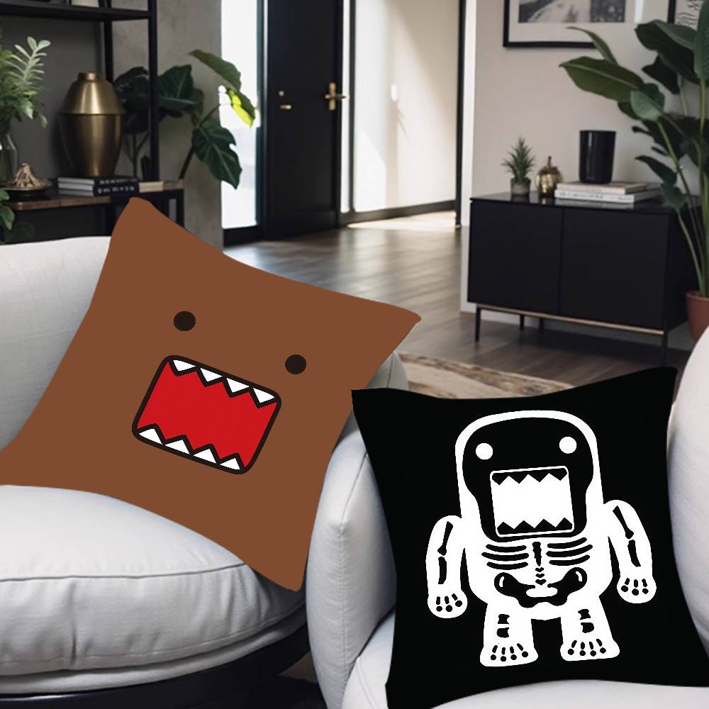 Cute Domo-Kun Pillowcase Toon Gift Cushion Cover Bedroom Home Sofa Chair Seat Decor Pillow Case