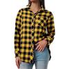Women's Shirt Long Sleeve Buttons Up Jacke With Pocket