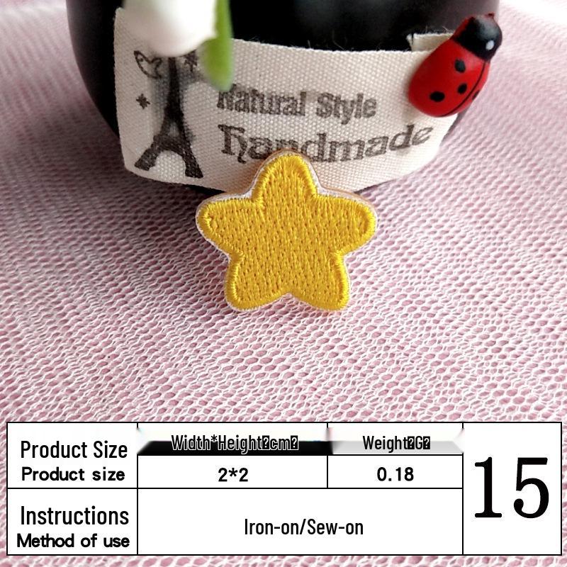 In Stock: Cute Mini Star Embroidery Patch for Clothing Decoration