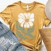 T-shirt Boemia con Margherita: T-shirt Fiori Selvatici Botanici, regalo, cotone, S-4XL