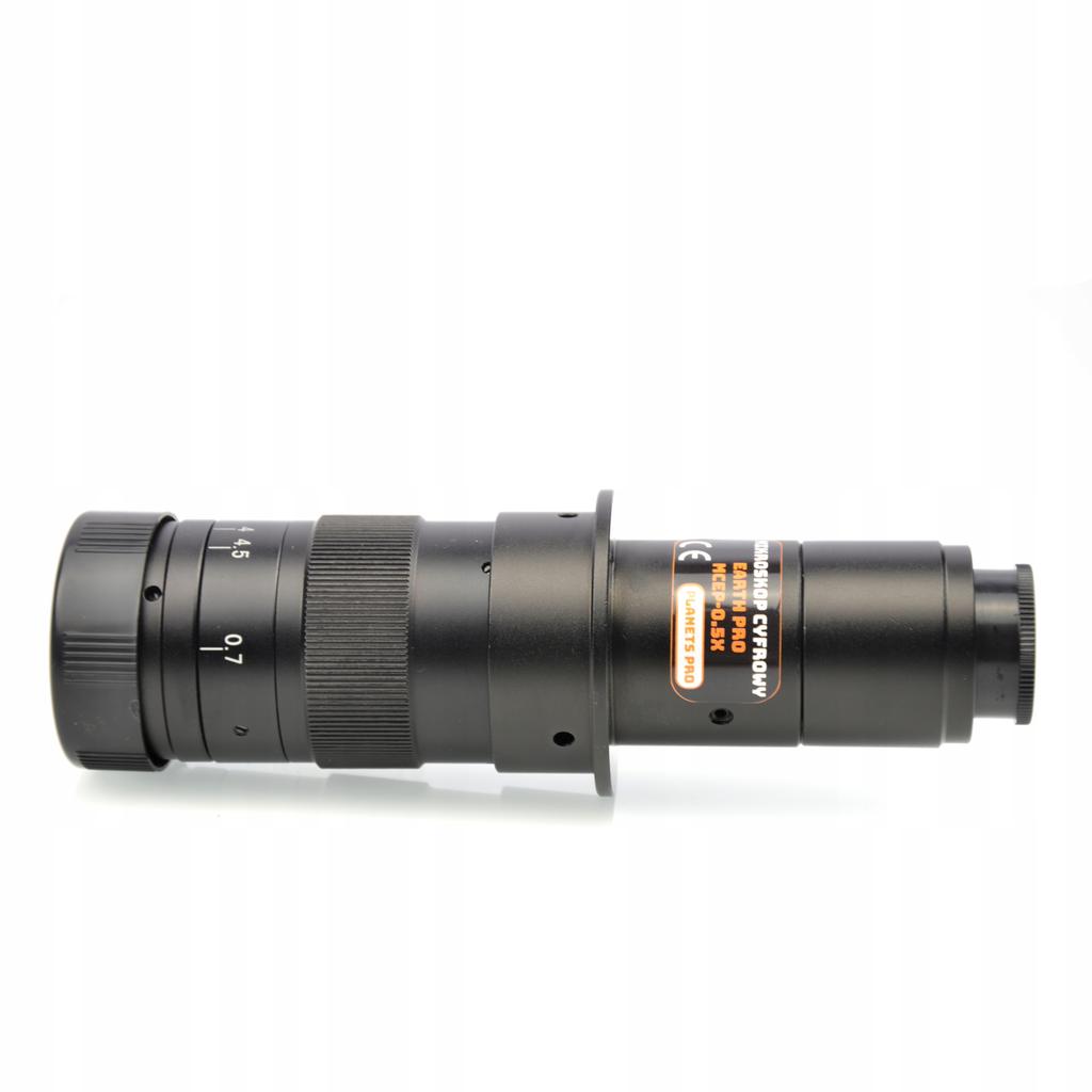 Rosfix Mikroskop Cyfrowy Earth Pro MCEP-0.5X – Zoom 7x-45x | Wyświetlacz 8 Cali | Uchwyt I Oświetlacz 56xLED W Zestawie