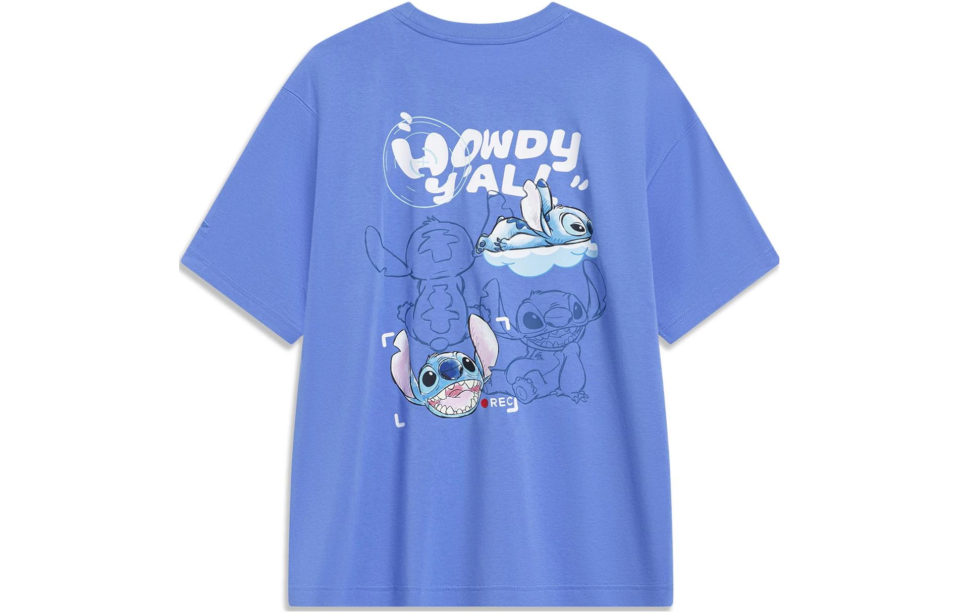 Li Ning x Disney T Shirt Unisex Bay Blue AHST493-4 L