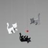 [Offiziell importiert] Flensted Mobile, Innendekoration, Nordisches Tierdesign, Kätzchen, FSM130126, Geschenkbox enthalten, Babyartikel, Geschenk