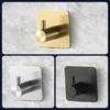 Stainless Steel Wall Hook Single Hook With Adhesive For Bathroom Storage And Hotel Room Decor