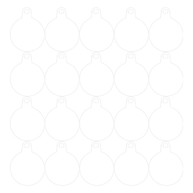 

Transparent Xmas Tree Drop Ornament with Hole Children Round Bell Star Christmas Acrylic Sheets Hanging Pendant DIY Crafts Party 10pcs