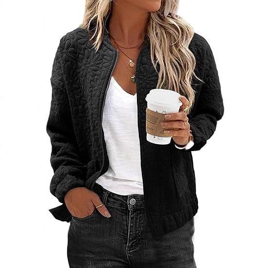 Autumn/Winter 2025 Jacquard Long Sleeve Zipper Cardigan