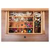 Five-Grid Design Bamboo Silverware Organizer Western Style Elegant Kitchen Drawer Organizer Multi-purpose Simple Utensil Holder