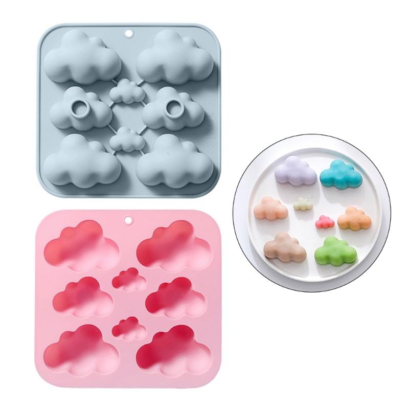 3D Clouds Shaped Silicone Flexible Food Grade Mould Clay Resin Ceramics Candy Fondant Candy Chocolate Soap Mould