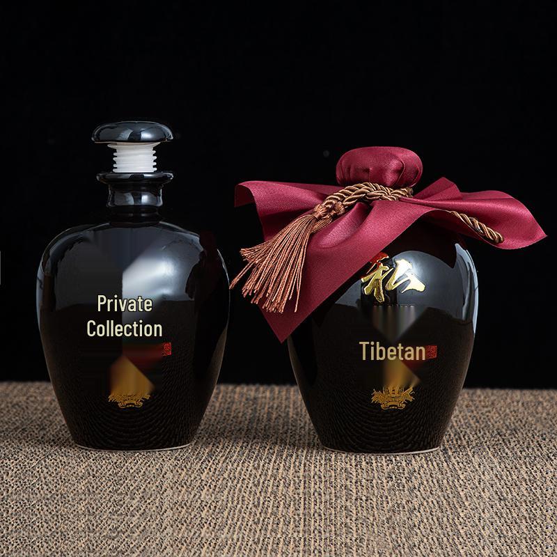 Jingdezhen Antique Ceramic Wine Jars: 1 to 10 jin Sealed Earthenware Baijiu Bottles