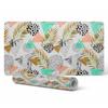 Elegant Geometric Leaves Decorative Desk Mat 100x50 Cm