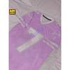 American high street casual sports baseball collar contrasting color short-sleeved T-shirt women's summer loose print half-sleeved top
