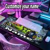 Custom Name Personalized Ghostbusters Pattern Mousepad, Laptop PC Desk Mat, Decorative Desk Mat for Home Keyboard Pad Gift